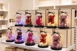 Wholesale LED Light-Up Rose Bear Dome – Assorted Colors