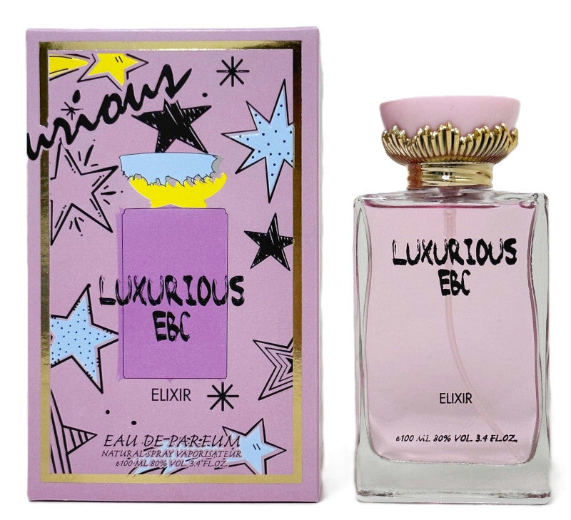Elixir Dallas Luxurious-EBC-Elixir-Eau-de-Parfum-100ML-3.4oz-clear-glass-pink-juice ...