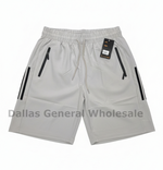 Men's Techno Waterproof Zip-Pocket Athletic Shorts Wholesale