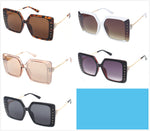 Oversized Square Sunglasses with Studded Frame Wholesale