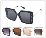 Oversized Square Sunglasses with Studded Frame Wholesale