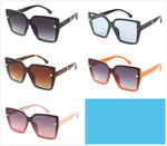 Oversized Two-Tone Square Sunglasses Wholesale