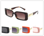 Womens Retro Rectangle Sunglasses Wholesale