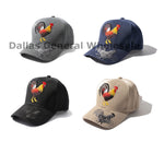 Rooster Embroidered Baseball Cap with Bill Embroidery Wholesale