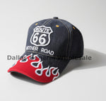Route 66 "Mother Road" Denim Baseball Caps Wholesale