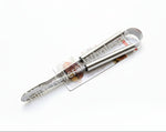 Metallic tool with a white background