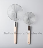 Stainless Steel Wire Skimmer Strainer with Wood Handle Wholesale