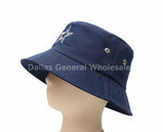 Star Embroidered Cotton Bucket Hats Wholesale