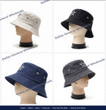 Star Embroidered Cotton Bucket Hats Wholesale