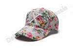 Women "TX" Monogram All-Over Floral Print Baseball Caps Wholesale
