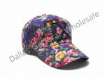 Women "TX" Monogram All-Over Floral Print Baseball Caps Wholesale