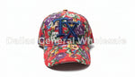 Women "TX" Monogram All-Over Floral Print Baseball Caps Wholesale