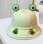 Novelty Kids Frog Bucket Hat with 3D Eyes and Feet - Wholesale