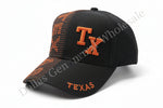 "TX" Texas Flag-Pattern Embroidered Baseball Caps Wholesale