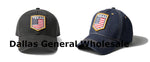 Texas Patch Denim Baseball Cap with USA Flag & Gold Stitching
