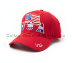 USA Flag Embroidered Baseball Caps Wholesale