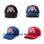 USA Flag Embroidered Baseball Caps Wholesale