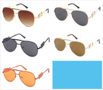 Unisex Aviator Sunglasses with Gold Medusa Wholesale