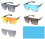 Unisex Oversized Square Shield Sunglasses with Flat-Top Frame Wholesale