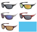 Unisex Sport Wrap Sunglasses with Mirrored Lenses Wholesale