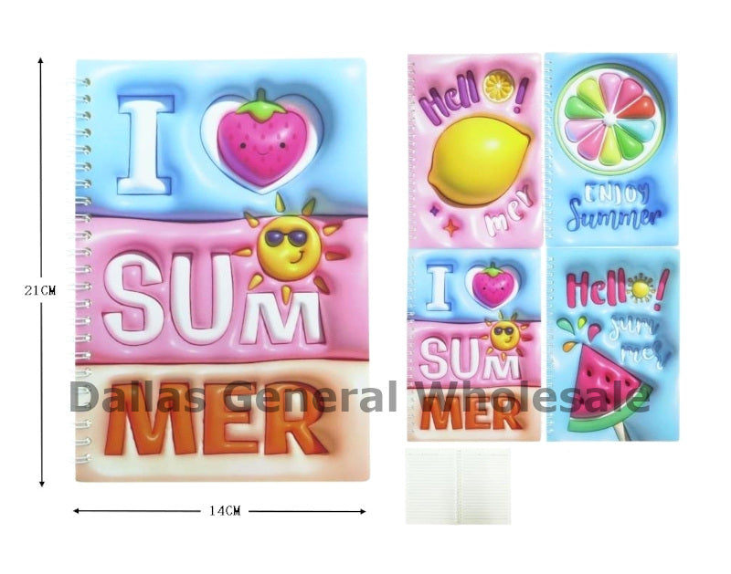 3D Summer Notebooks Wholesale
