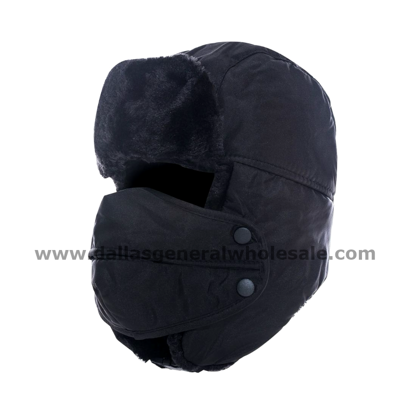 Adults Insulated Bomber Hats with Mask Wholesale