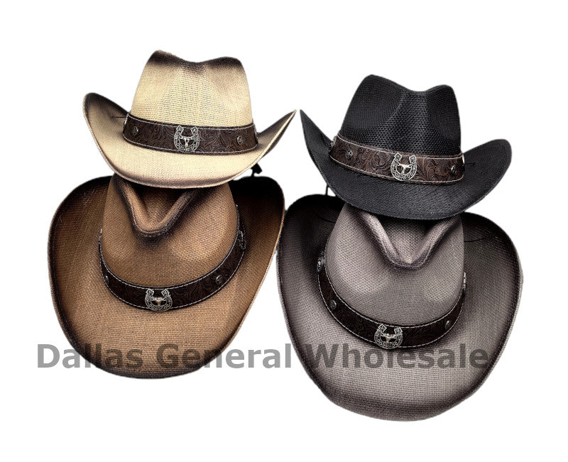 Western Metal Buckle Cowboy Hats Wholesale