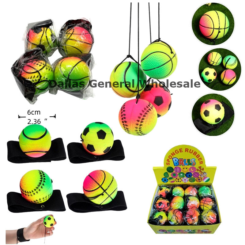 Neon Bouncing Return Hand Balls Wholesale