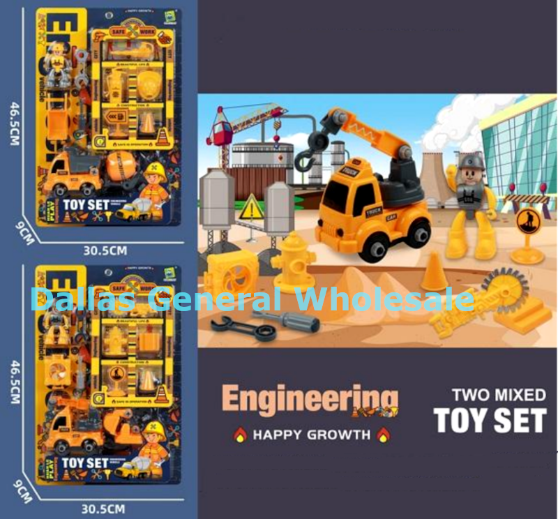 Construction Trucks Blister Toy Set Wholesale