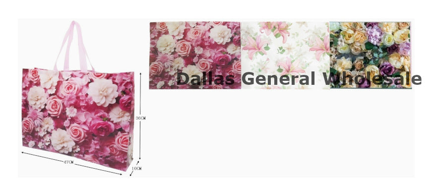 Floral Re-Usable Shopping Bags Wholesale