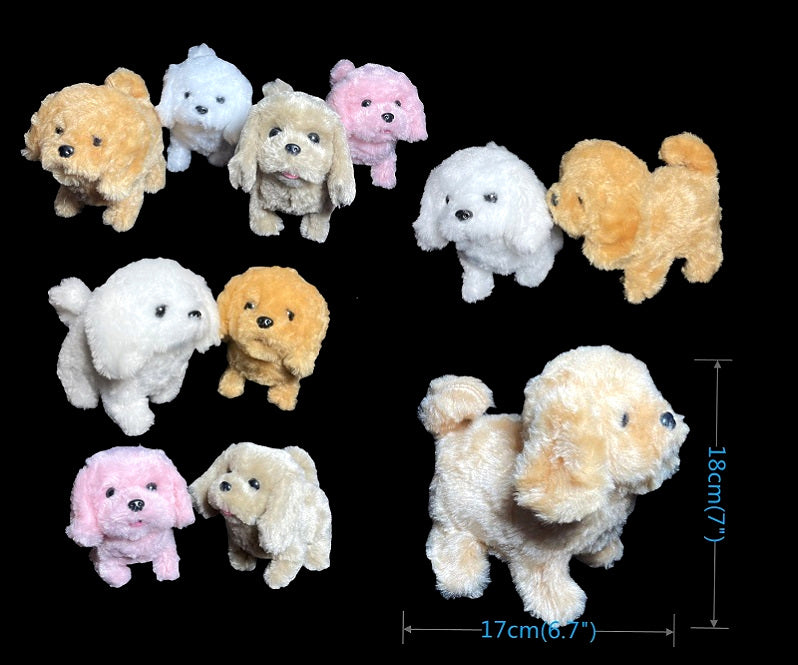 7" Large Fluffy Electronic Toy Dogs Wholesale