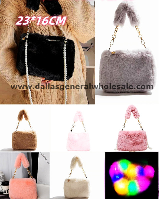 Fluffy Shoulder Bags Wholesale