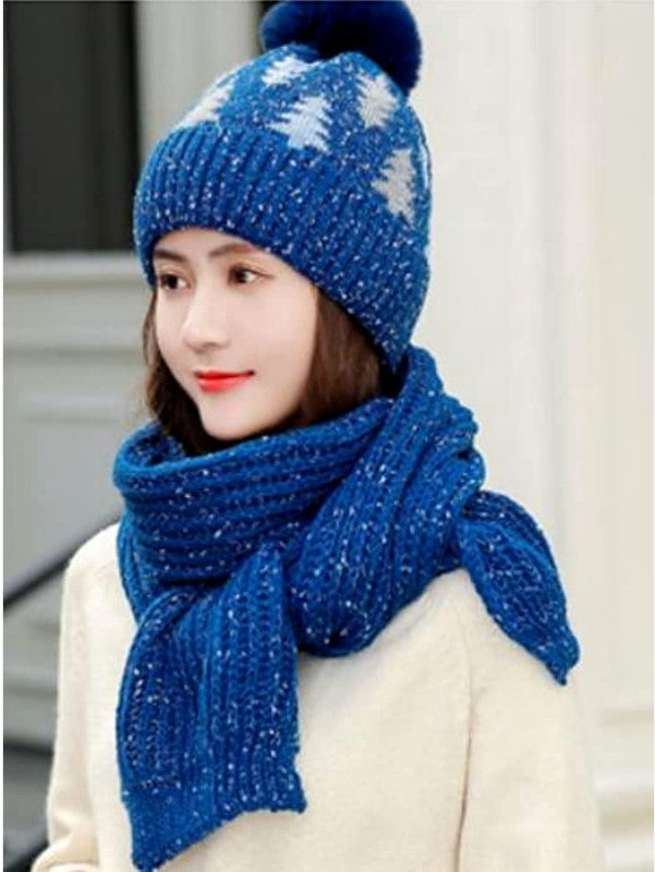 Women Snowflake Thermal Beanie Hats Wholesale