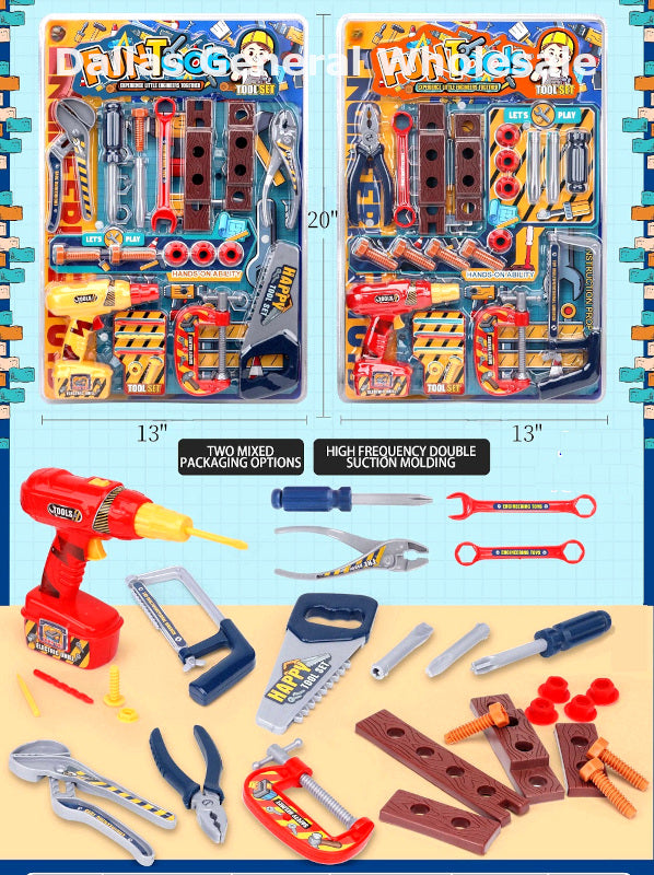 28PC Cardboard Display Tools Toy Sets Wholesale