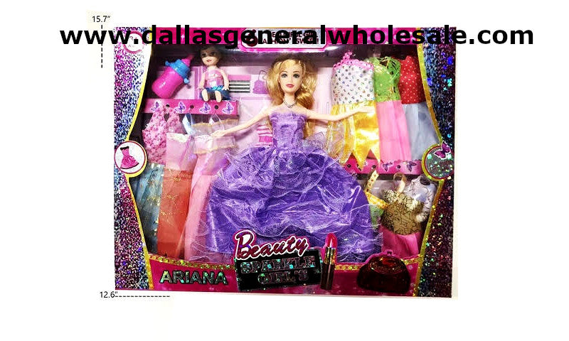 12PC Girls Fashion Doll Closet Play Set Wholesale