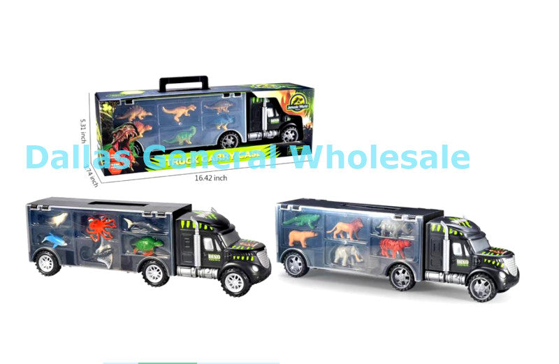 Toy Inertia 16" Dinosaur Trailer Trucks Wholesale