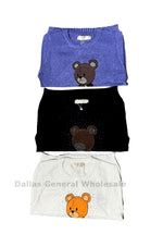 Little Boys Cute Bears Sweaters Wholesale