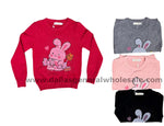 Little Girls Cute Bunny Sweaters Wholesale