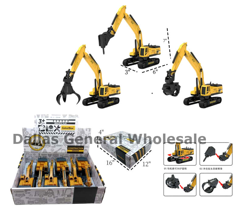 Toy Metal Friction Claw Excavators Wholesale