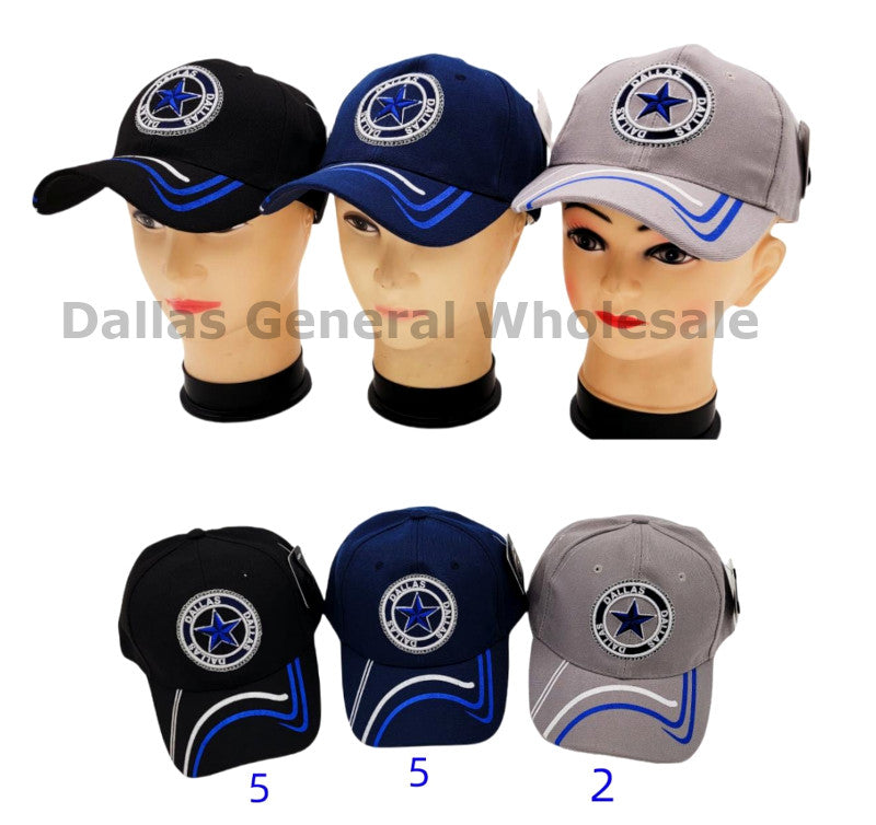 "DALLAS" & Star Casual Baseball Caps Wholesale