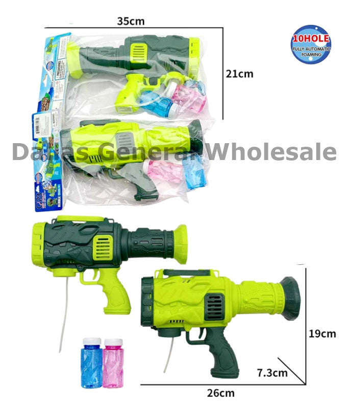 Toy 10 Hole Space LED Bubble Guns Wholesale