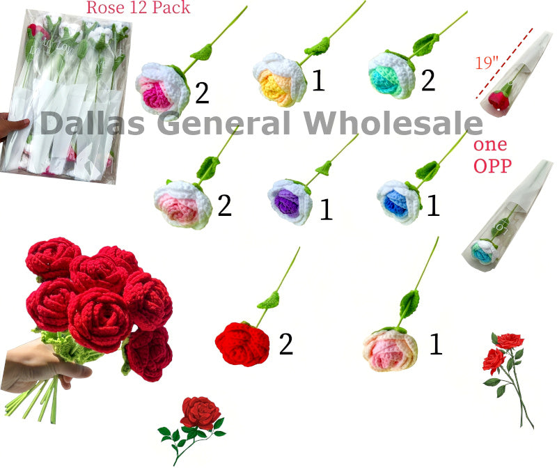Trendy Crochet Roses Wholesale
