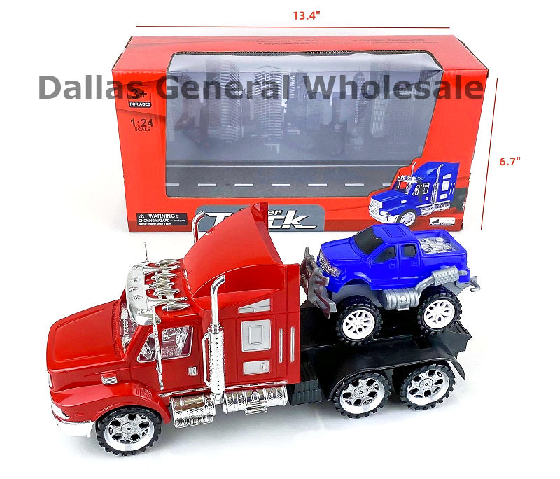 Toy 1:24 Inertia Friction Trailer Trucks Wholesale