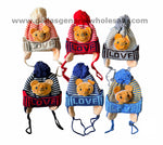 Toddler Elephant Fur Toboggan Beanie Hats Wholesale