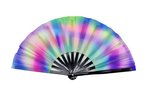 Glow in the Dark Clacking Fans | Wholesale UV Rave Line Dance Fans