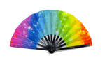 Glow in the Dark Clacking Fans | Wholesale UV Rave Line Dance Fans