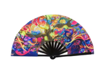 Glow in the Dark Clacking Fans | Wholesale UV Rave Line Dance Fans