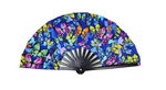 Glow in the Dark Clacking Fans | Wholesale UV Rave Line Dance Fans