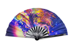Glow in the Dark Clacking Fans | Wholesale UV Rave Line Dance Fans
