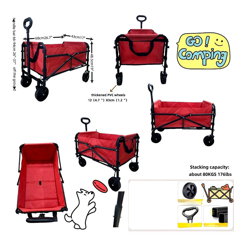 Wholesale Collapsible Folding Utility Wagon with Handle